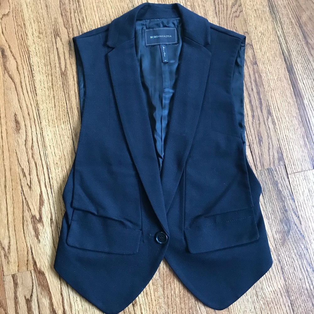 BCBG Maxazaria Black Vest